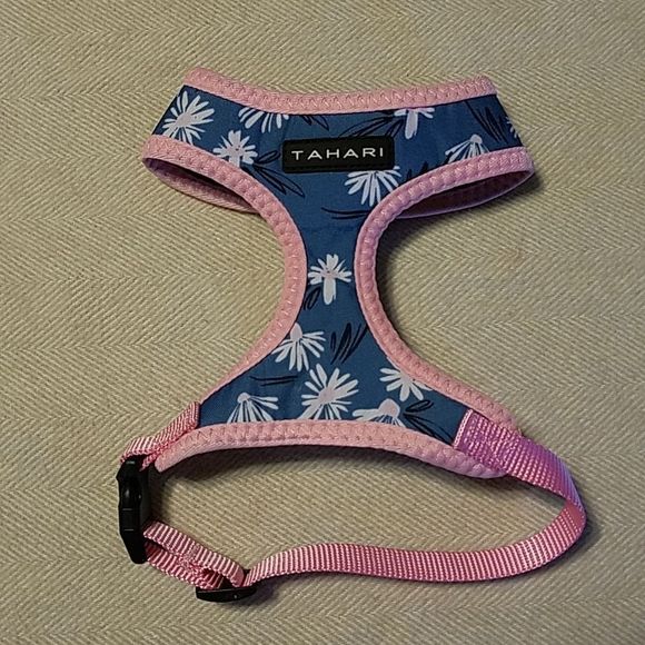 Tahari Dog Tahari Blue And Pink Dog Harness Poshmark